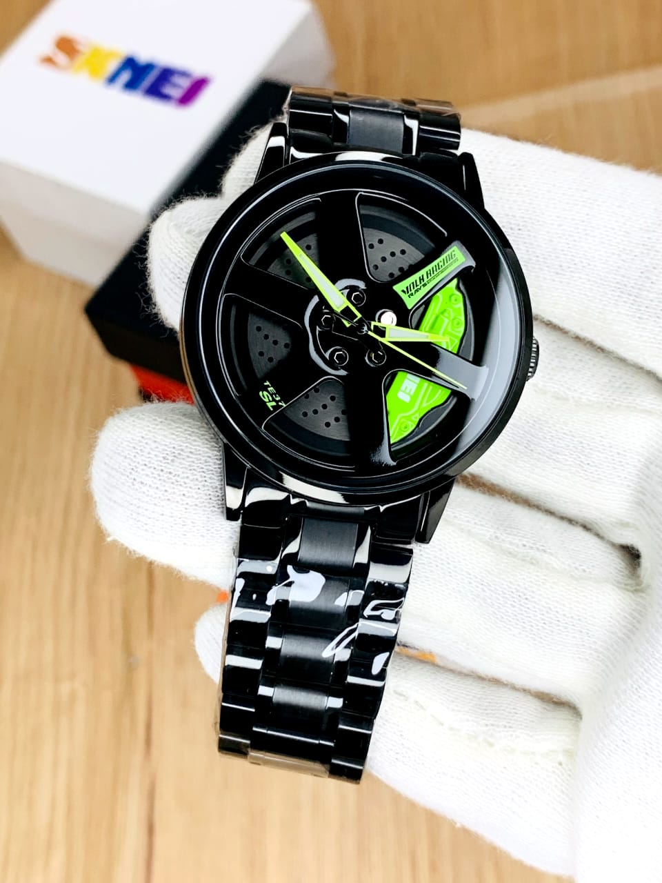 Wheel Watch Rotation Smart Watch for Boys Men Creative Fashion Men Stainless Steel rotating dial 360 spin Watch