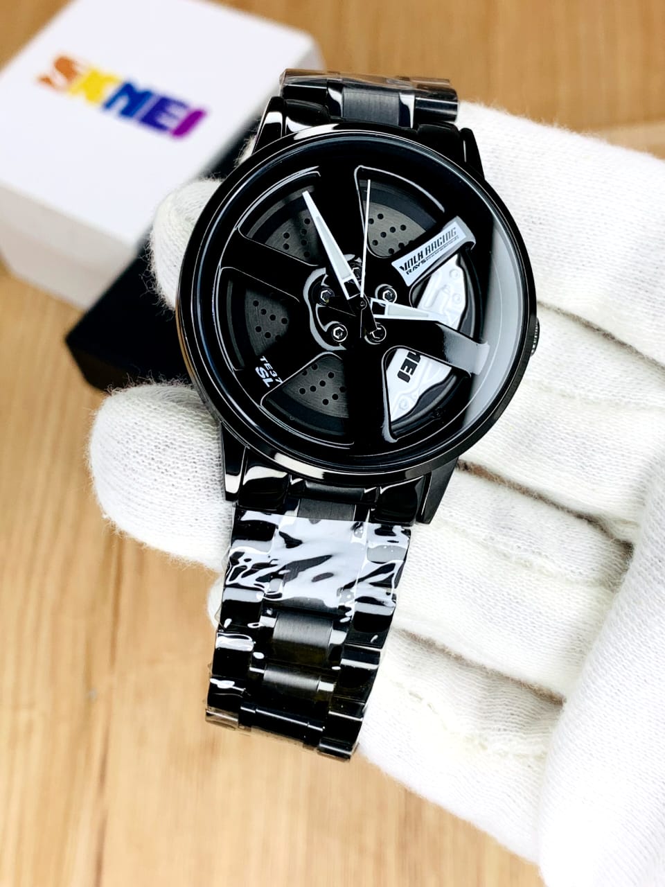 Wheel Watch Rotation Smart Watch for Boys Men Creative Fashion Men Stainless Steel rotating dial 360 spin Watch