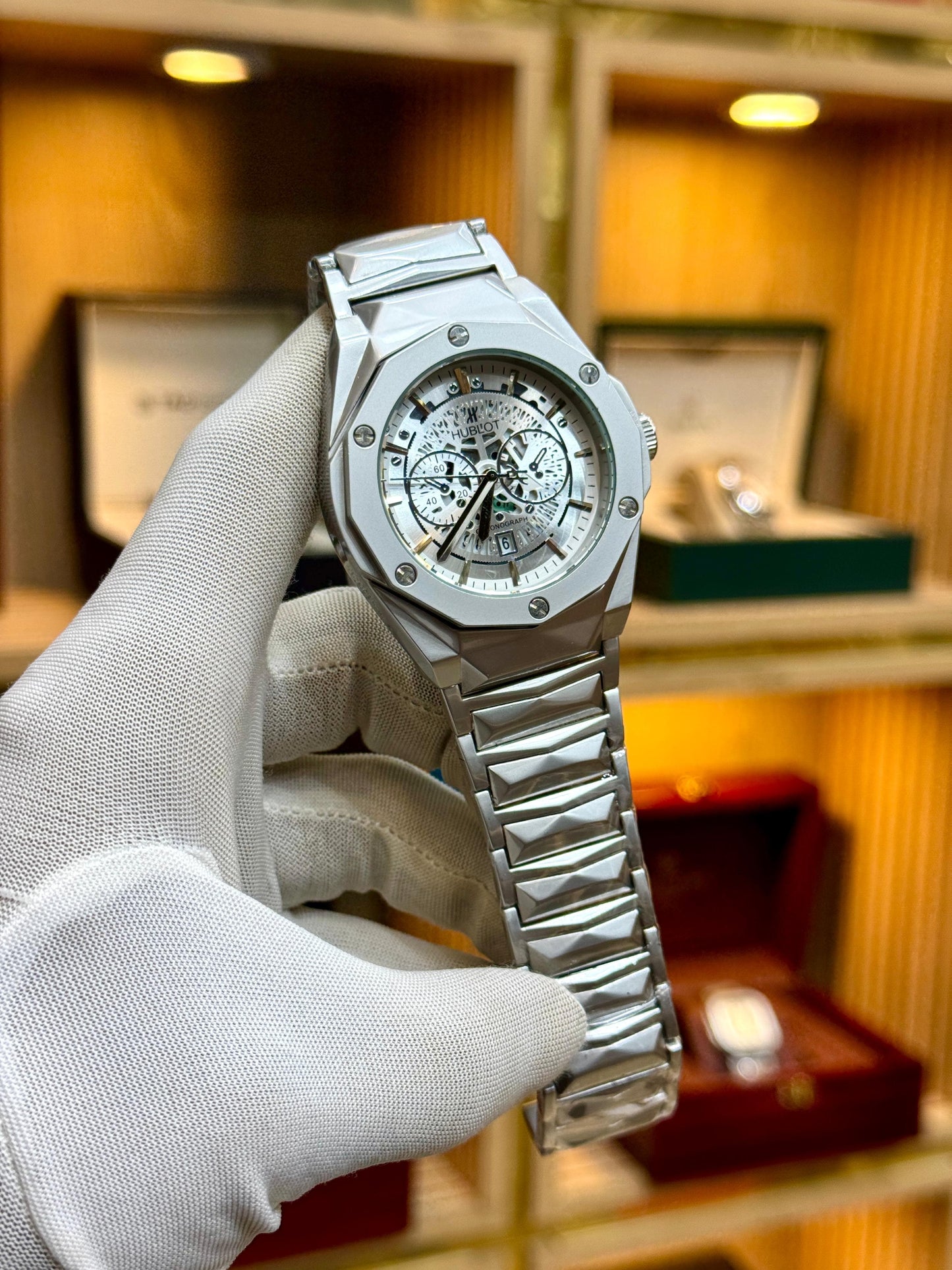 Hublot Diamond Cut Skeleton