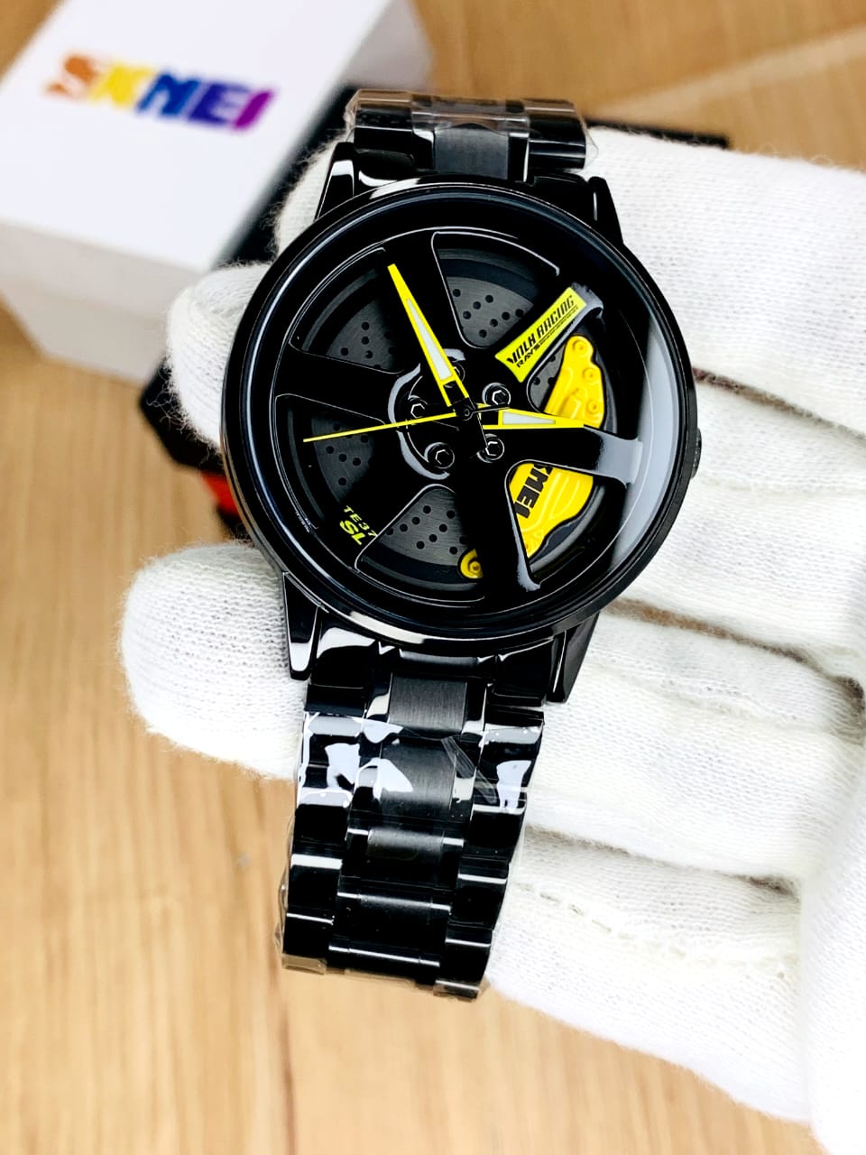 Wheel Watch Rotation Smart Watch for Boys Men Creative Fashion Men Stainless Steel rotating dial 360 spin Watch