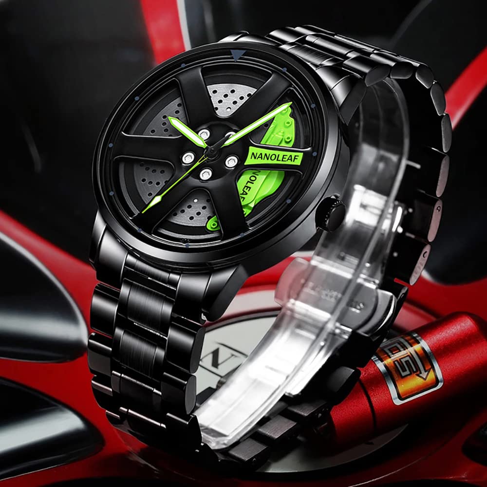 Wheel Watch Rotation Smart Watch for Boys Men Creative Fashion Men Stainless Steel rotating dial 360 spin Watch