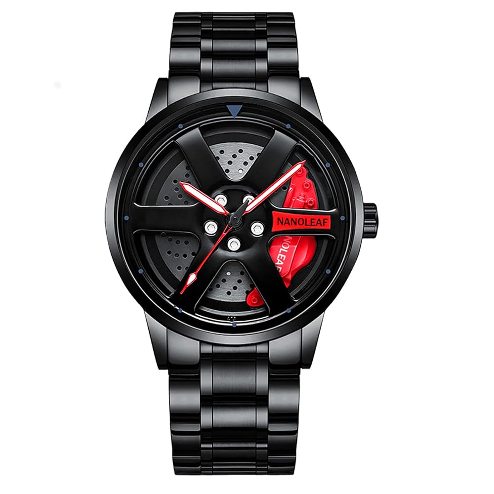 Wheel Watch Rotation Smart Watch for Boys Men Creative Fashion Men Stainless Steel rotating dial 360 spin Watch